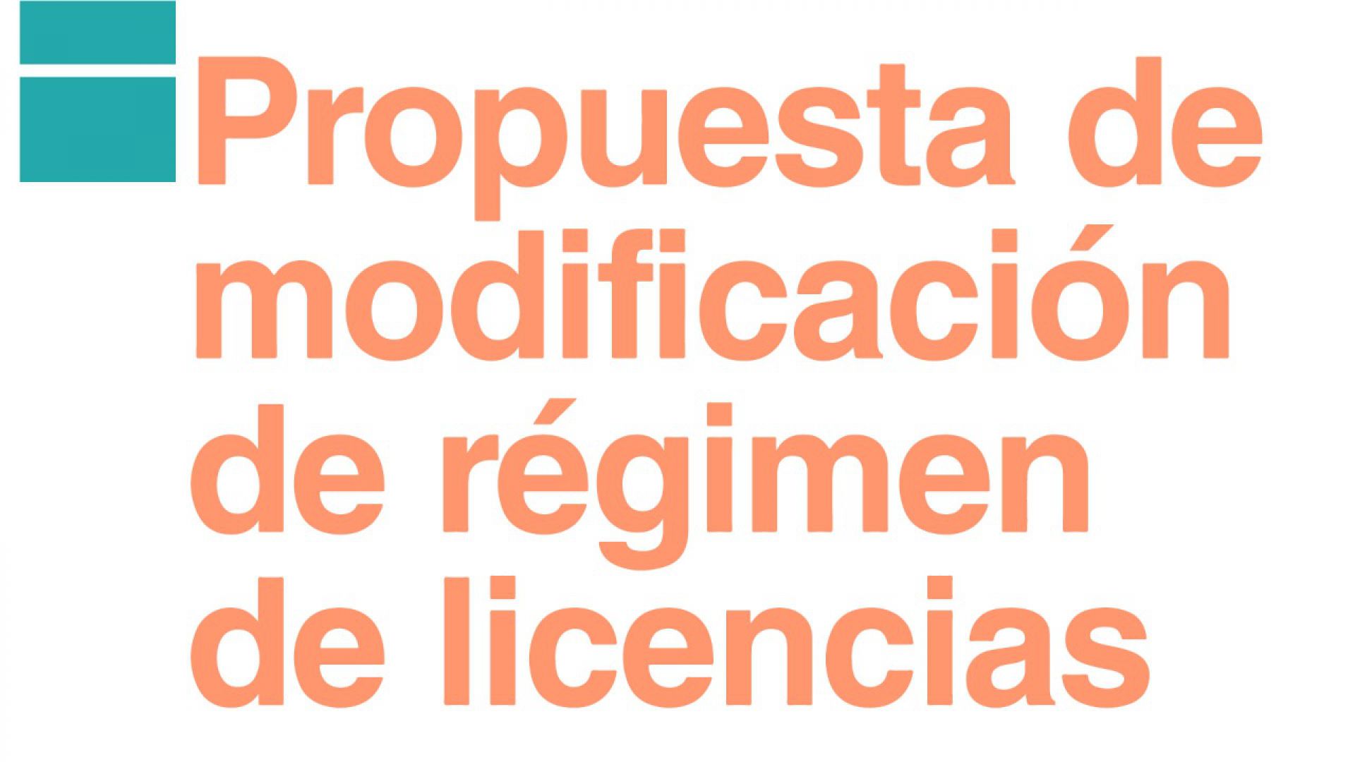 Régimen de Licencias: Propuesta y Documento para la discusión